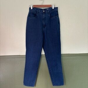 Bill Blass Vtg High Waisted Mom Jean Dark Wash Sz 12